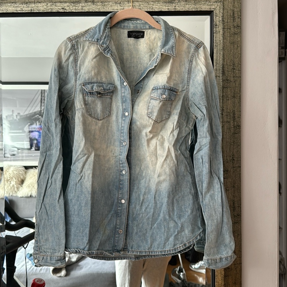 Topshop denim top